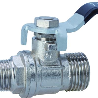 China General M-M Thread Forged Brass Ball Valve for spray machine, left or right side to open for sale