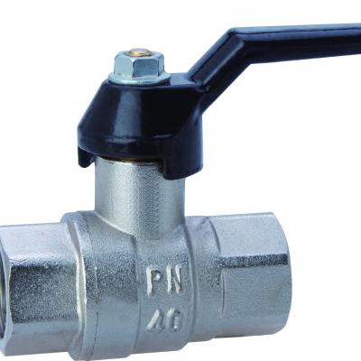 China General F X F Brass BALL VALVE With Black Aluminum Handle for sale