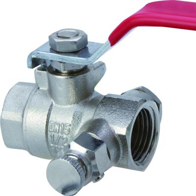 China General Brass F X F BALL VALVE with plug and vent for sale