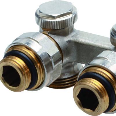 China Lockshield Radiator Valve General Brass Double H-Valve for sale