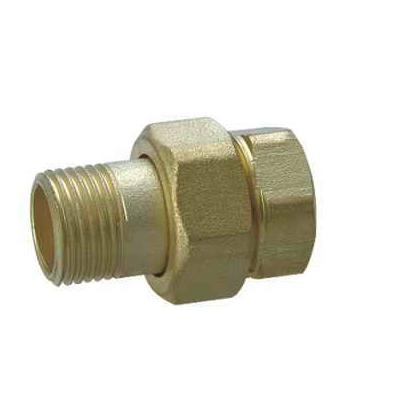 China General M X F Brass Three-Piece Straight Coupling for sale