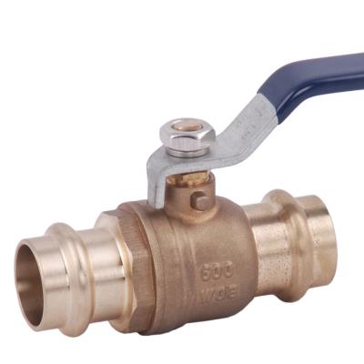 China Press Lead Free Brass Ball Valve for sale