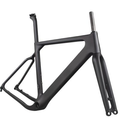 China Road Bicycles Gravel Bike Frame 700C Carbon Road 27.5er Aerial Mountain MTB Bike Frameset Post Mount Cyclocross Gravel Carbon Bicycle Frame for sale