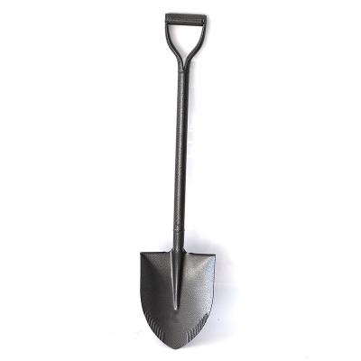 China Factory direct sales of metal shovel simple metal gardening shovel high quality ergonomic full handle metal shovel for sale