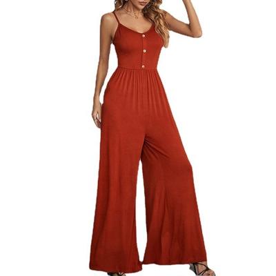 China Ms. QUICK-DRY summer new cultivate her morality plus size leisure sleeveless wide-legged condole belt overalls for sale