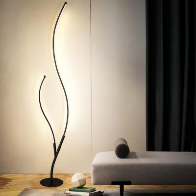 China Nordic simple modern personality living room bedroom bed art style creative branch LED floor lamp for sale