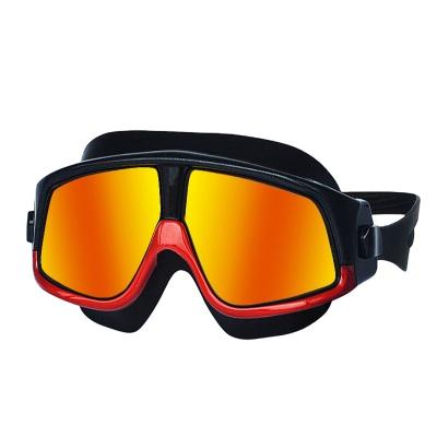 China High Quality UV Waterproof Adult Anti-Frog Large Frame Anti Fog Protection Swimming Goggles for sale