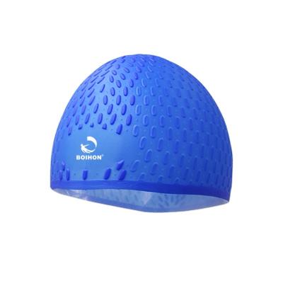 China Comfortable high quality swim cap multi-colors college bath caps OEM silicone swim cap custom logo for sale