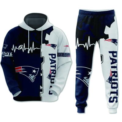 China New Design Viable American Football NFL Names Sweatshirt Fleece Hoodies And Pants Sets for sale