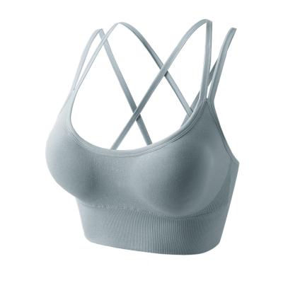 China Breathable Women Wear Quick-Drying Tops Moisture-wicking Breathable Performance Fabric Pullover Bra for sale