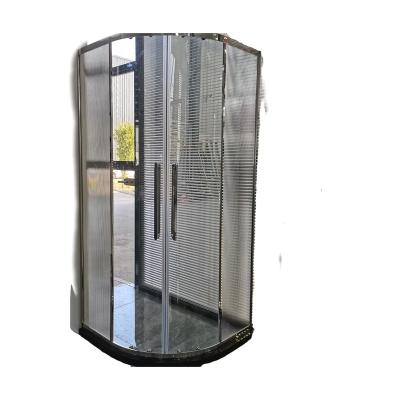 China Modern shower room 2210-8/ 10mm frameless tempered glass curved glass shower room for sale