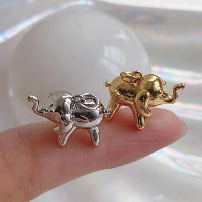 China Trendy Trendy Gold Plated Elephant Pendant for Necklace Making for sale