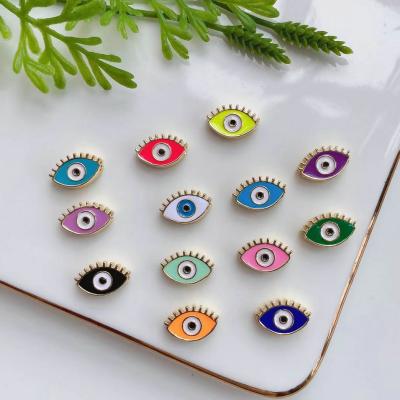 China FASHIONABLE Wholesale Multicolor Eye Pattern Enamel Jewelry Findings For Jewelry Making for sale