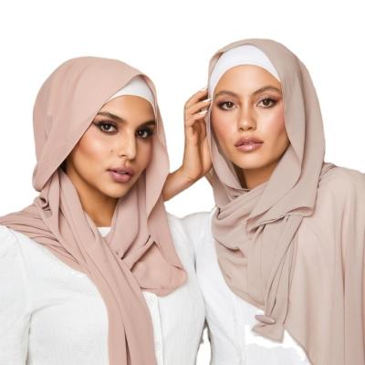 China Chiffon Islamic Stretchy Inner Hijabs Under Scarf Hat Tube Turban Women Muslim Underscarf Hijab Female Female for sale