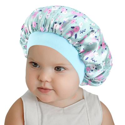 China Hot Selling Character Amazon Fashion Cute Little Girl Satin Sleep Hoods Single Layer Children Hoods Girl Baby For Party for sale