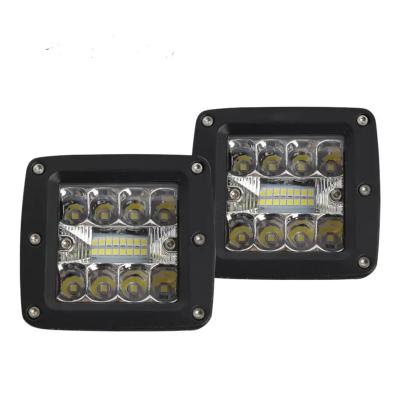 China Aluminum+led High Power 3inch 48W Square Work Light For Truck SUV 4x4 ATV Trailer Car Spot Flood Lights Fog Lamp LED Offroad Driving Bar for sale