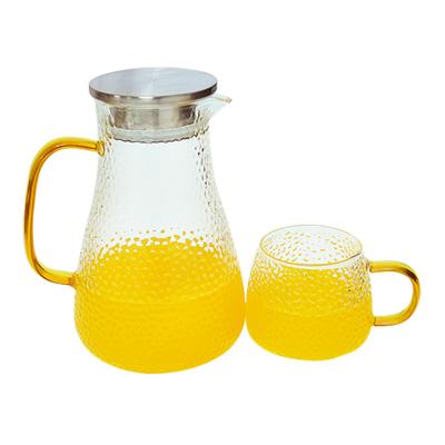 China Modern Hammer Mug High Borosilicate Glass Water Cup Household Tea Cup High Temperature Resistant Mug for sale