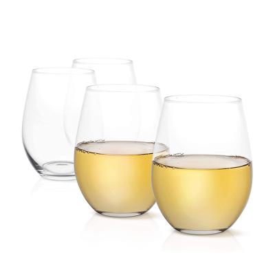 China Wholesale Customized Stemless 19oz Wine Glass Viable Round Bottom Drinking Glass for sale