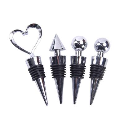 China Amazon Sell Beer Beverage Champagne Cover Heart Shape Zinc Alloy Metal Mulled Wine Stocked Mouth Seal Tool for sale