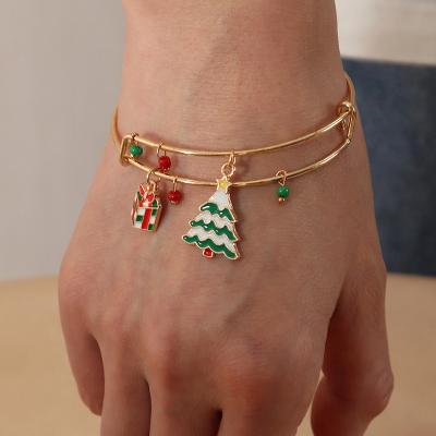 China Wholesale Vintage Christmas Style Unisex Trendy Bracelets Charming Bracelet for sale