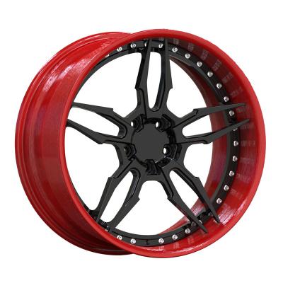 China Customzied Forged Deep concave polishing 3 piece forged car Rims 22 inch alloy wheels 5x127 wheels for sale