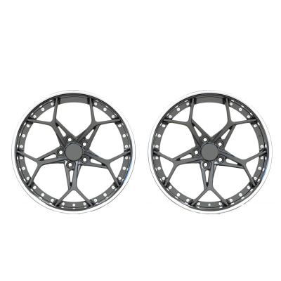 China Customzied Forged Custom Forged 6061 T6 19 20 Inch 5x120 3 Piece Forged Wheel for mercedes benz for sale