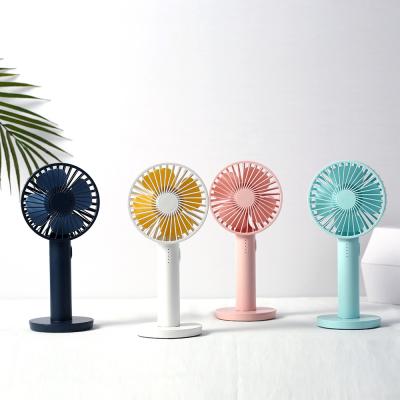 China Simple Rechargeable Handheld Mirror Small Mini Handy High Efficiency USB Fan Makeup Mini Fan for sale