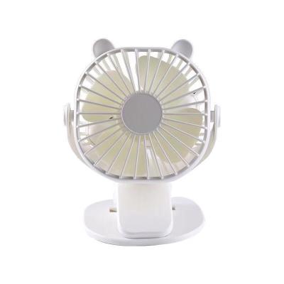 China New Style Protable 360 ​​Degree Rotating Portable Desktop Mini Fan With Battery Three Speed ​​Wind USB Charger Clip Fan for sale