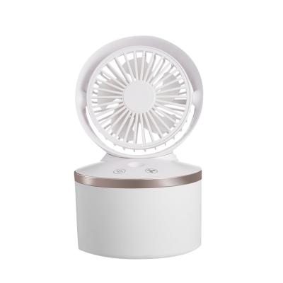 China Spray Fan 2 in 1 Mini USB Rechargeable Humidifier Air Cooler Fan Summer Household Desktop Desktop Water Spray Humidify Mist Fans for sale