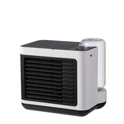 China Newest Small Negative Air Conditioner Fan Portable Ion+night Light USB Rechargeable Mini Air Cooler for sale