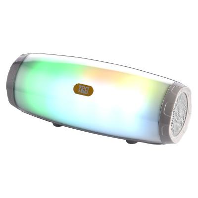 China Phone Function TG165 LED Flashing Light Radio Portable BT Speaker Mini Sound Box Speaker for sale