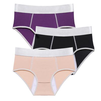 China Plus Size Women Breathable Underwear High Waist Period Briefs Breathable Briefs Leakproof Seamless Panties for sale