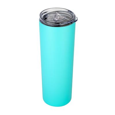 China Barber Shop 20oz Coffee Insulated Stainless Steel Lean Tumbler Travel Coffee Mug Slim Vacuum Insulated Thermos Water Cup Bottles Flask for sale