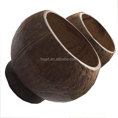 China Natural Wooden Coconut Shell Cups made of 100% wood for sale