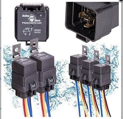 China Automotive Pack OLS 5 40/30 Amp 40A Relay Automotive Waterproof Switch for sale