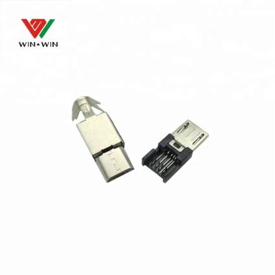 China Type B 5P USB Male Power Short Crimping Connector for sale