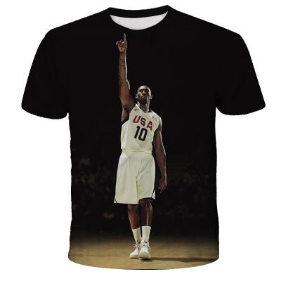 China Anti Shrink Thank You For The Bryant Commemorative T-Shirt The Black Mamba Custom Printed for sale