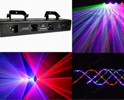 China Stage China Supplier RGBP 4 Lens 4 Heads Beam Laser Light Show System For DJ Lazer Club Night Clubs Party for sale