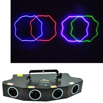 China LAYU Laser Green Purple Beam Laser Light Projector 380mW Light Professional Blue Red or Yellow Lase 445*200*75mm for sale