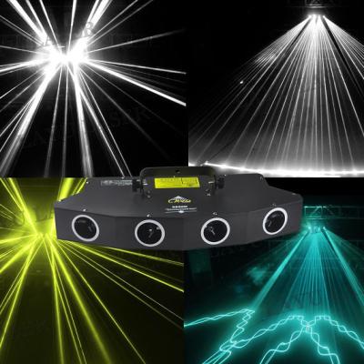 China Hotel D900W 4 head white beam special laser stage lighting equipment and 7 color effect hot sale for DJ disco club for sale