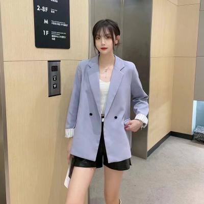 China Hot sale slim blazer womens suits official conjuncture breathable fit lanfeier slim fit fashion casual women's suits for sale