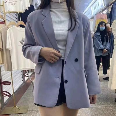 China Hot sale slim blazer womens suits official conjuncture breathable fit lanfeier slim fit fashion casual women's suits for sale