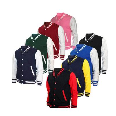 China 100% Letterman Winter Baseball Jacket Wool Chenille Embroidery Patch Breathable Custom Fleece Mens Simple Varsity Jacket for sale