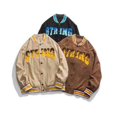 China 2022 Breathable Vintage Versity Jackets White For Men 100% Chenille Custom Plain Embroidery All Wool Winter Lettermans Varsity Jacket for sale