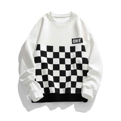 China Good Quality Custom Made Patchwork Men Hoodies OEM Anti-pilling Lattice Crossover Hoodies Men Color Match Premium Hoodie for sale