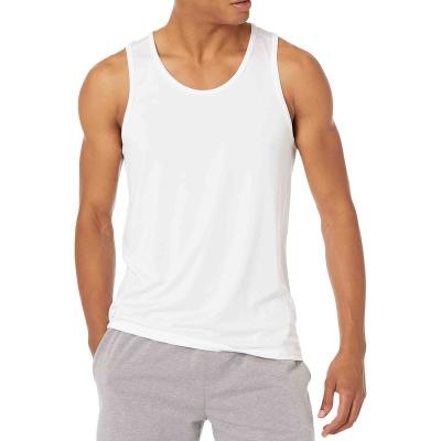 China New QUICK DRY Fitness Crop Top Stretching Casual Tank Tops Gym Sleeveless Vest Men Loose Fit Tank Top for sale