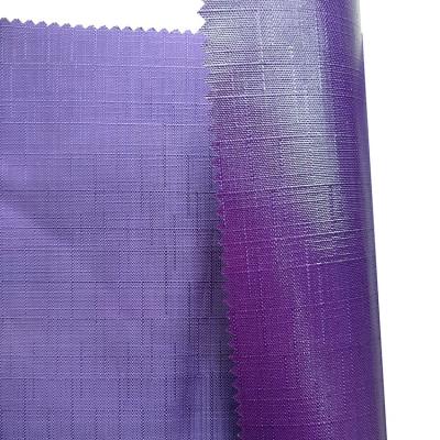 China Purple 100% Polyester Tear-resistant Uly Coated Oxford Fabric For Bag for sale