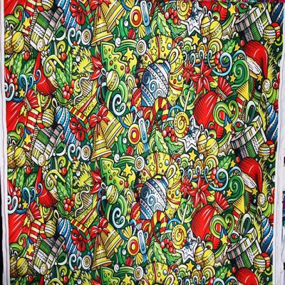 China China supplier waterproof tear - resistant Christmas style oxford fabric for decoration for sale