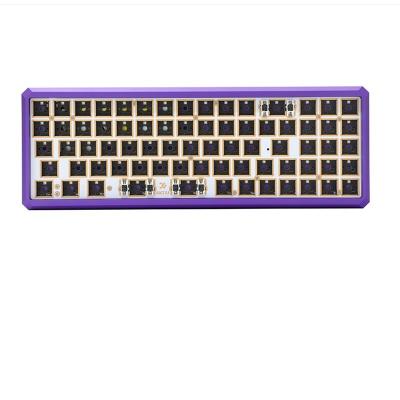 China Mechanical Hot Swap 60% DIY Semi-Complete Kit Case RGB Mechanical CNC Keyboard for sale