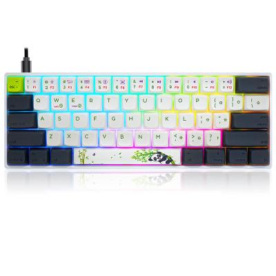 China Gateron optical mechanical blue red-brown sliver 60% black ribbon panda SKYLOONG yellow optical keyboard for sale